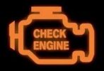 Dashboard check engine light will be solid for minor fault and flashing for major issue